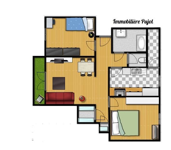 Appartement 3 pi&egrave;ces à vendre – photo 1