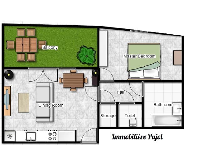 Appartement T2 à louer à Marseille – photo 1