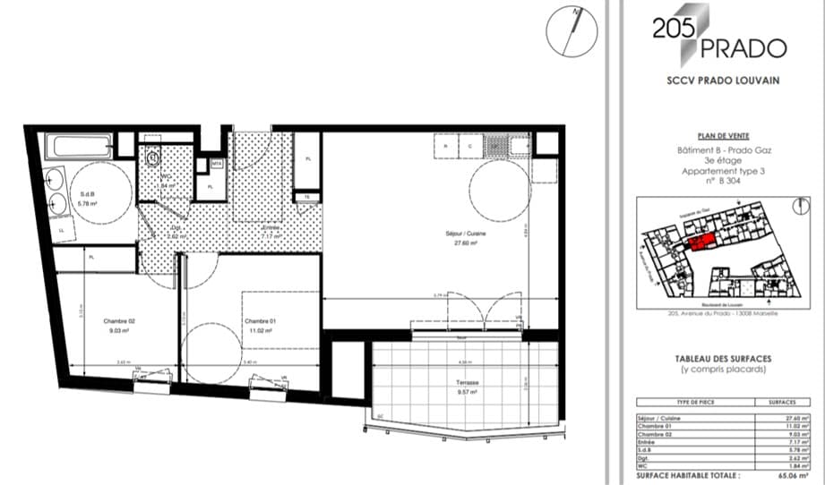 Appartement T3 à louer à Marseille – photo 7