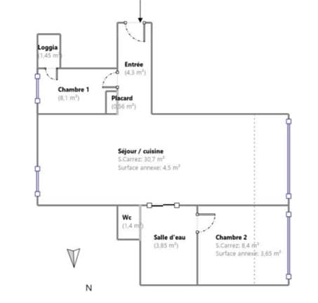 Appartement T2 à louer à Marseille – photo 8