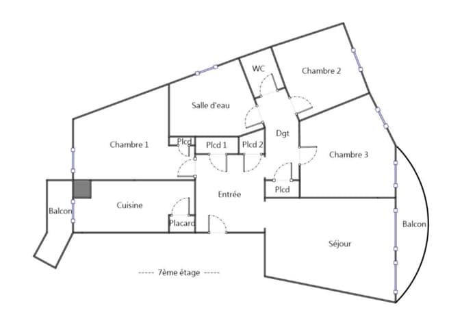Appartement T4 à vendre à Marseille – photo 1