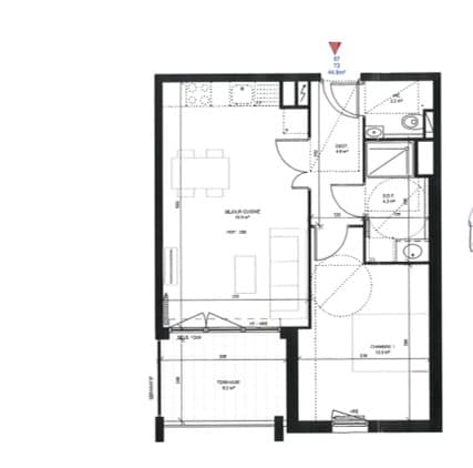 Secteur les trois-Lucs, 13012 - Appartement T2 avec terrasse et garage – photo 7