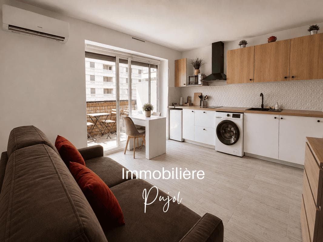 Timone 13010 - Studio récent climatisé et meublé avec terrasse – photo 3