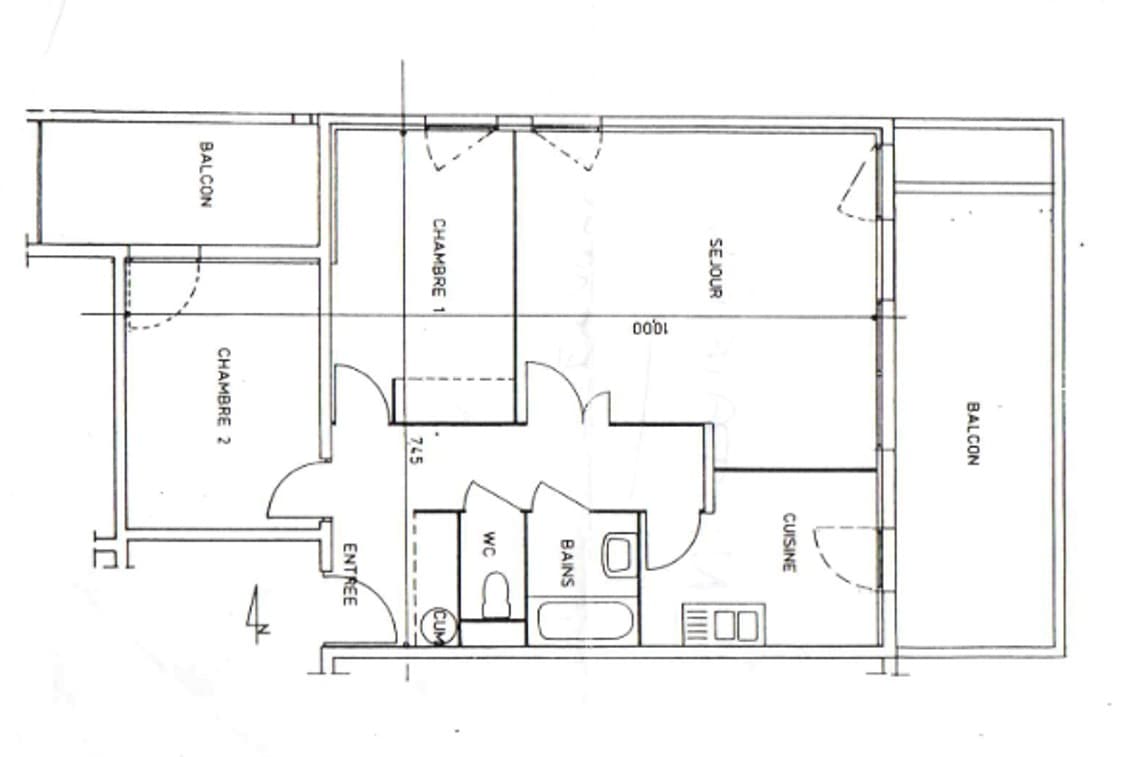 La Timone 13010 - T3 traversant avec terrasse, balcon et place de parking – photo 10