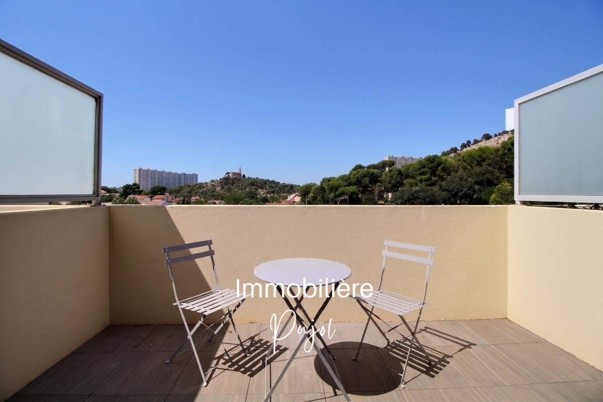Redon/Luminy 13009 - Studio avec terrasse, vue dégagée et garage – photo 1