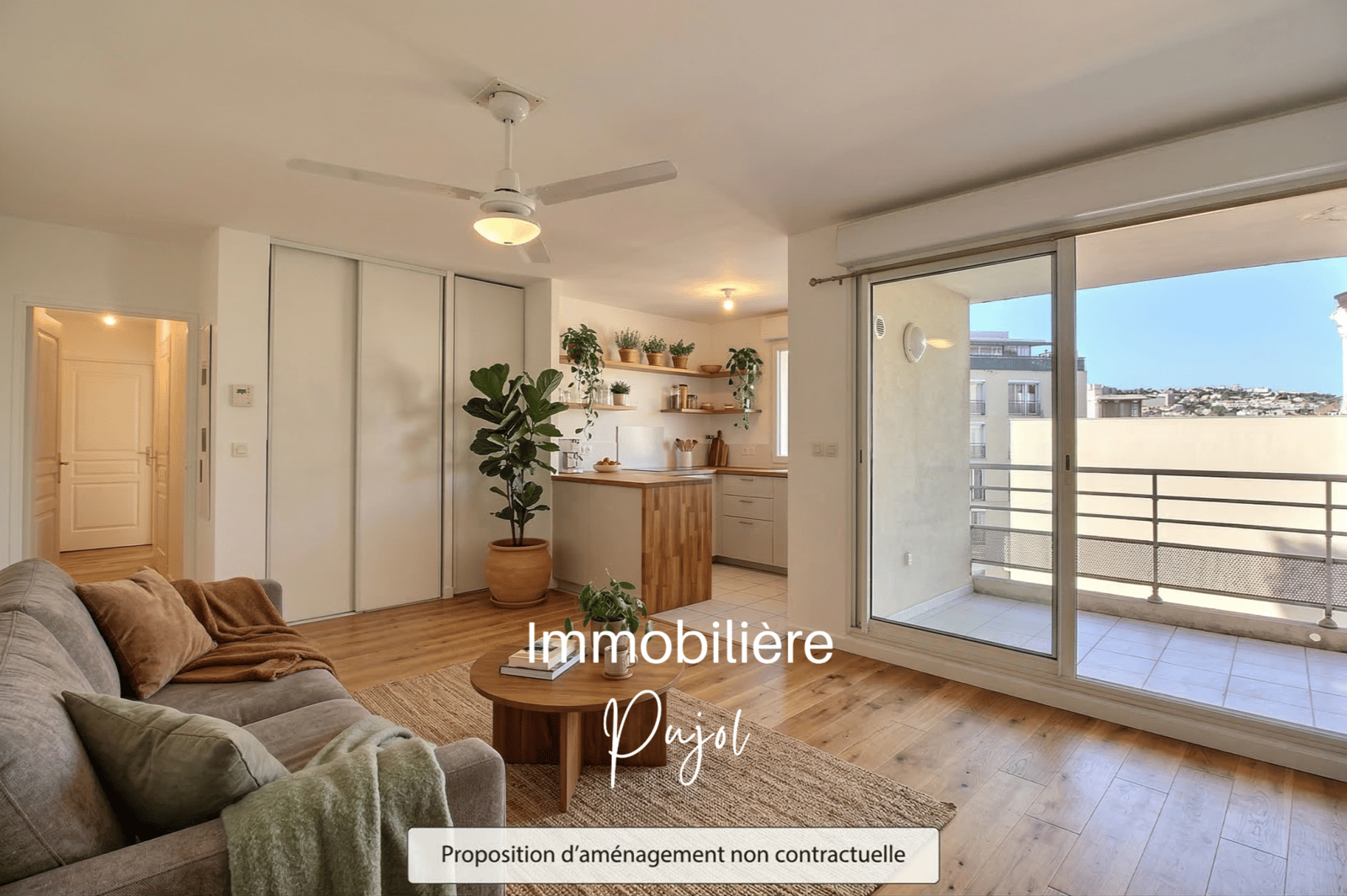Le Rouet 13008  -  Vente appartement T3 lumineux avec balcon – photo 1