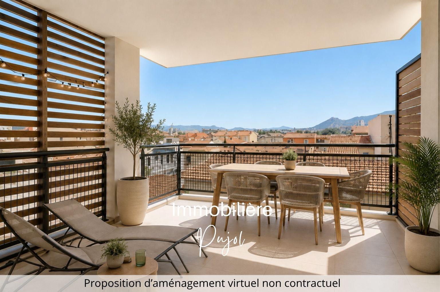 EXCLUSIVITE T2 48,5 M2 - TERRASSE - PARKING AU 116 BD MIREIL – photo 1