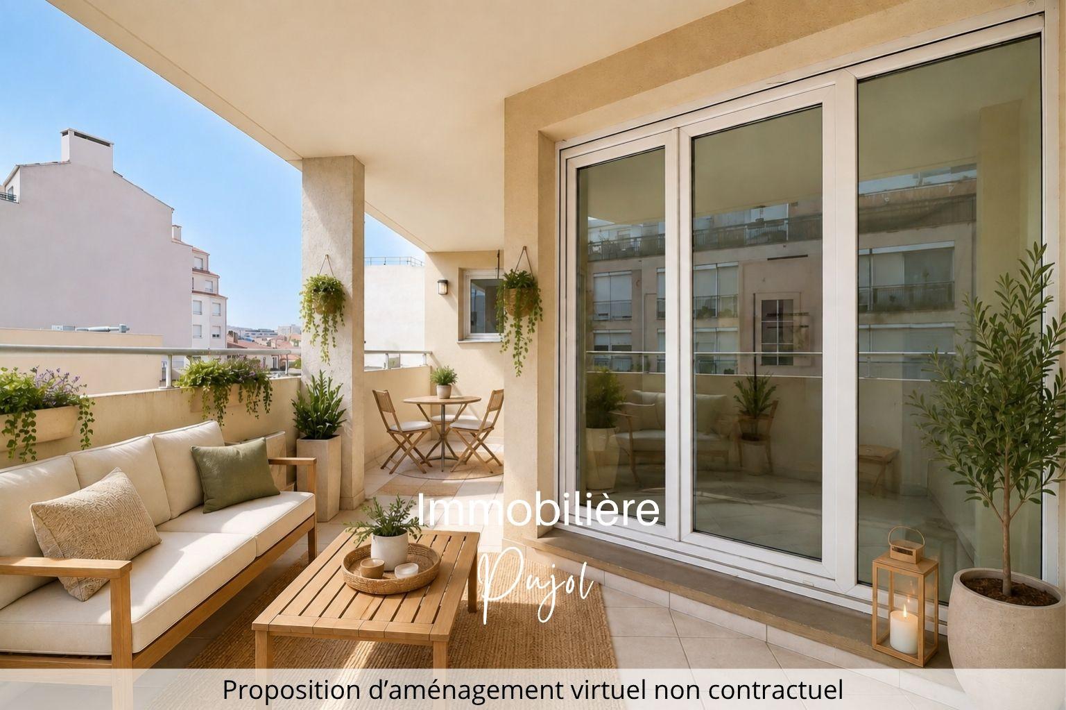T2 avec TERRASSE et PARKING, vue Notre Dame de la Garde, 217 – photo 1