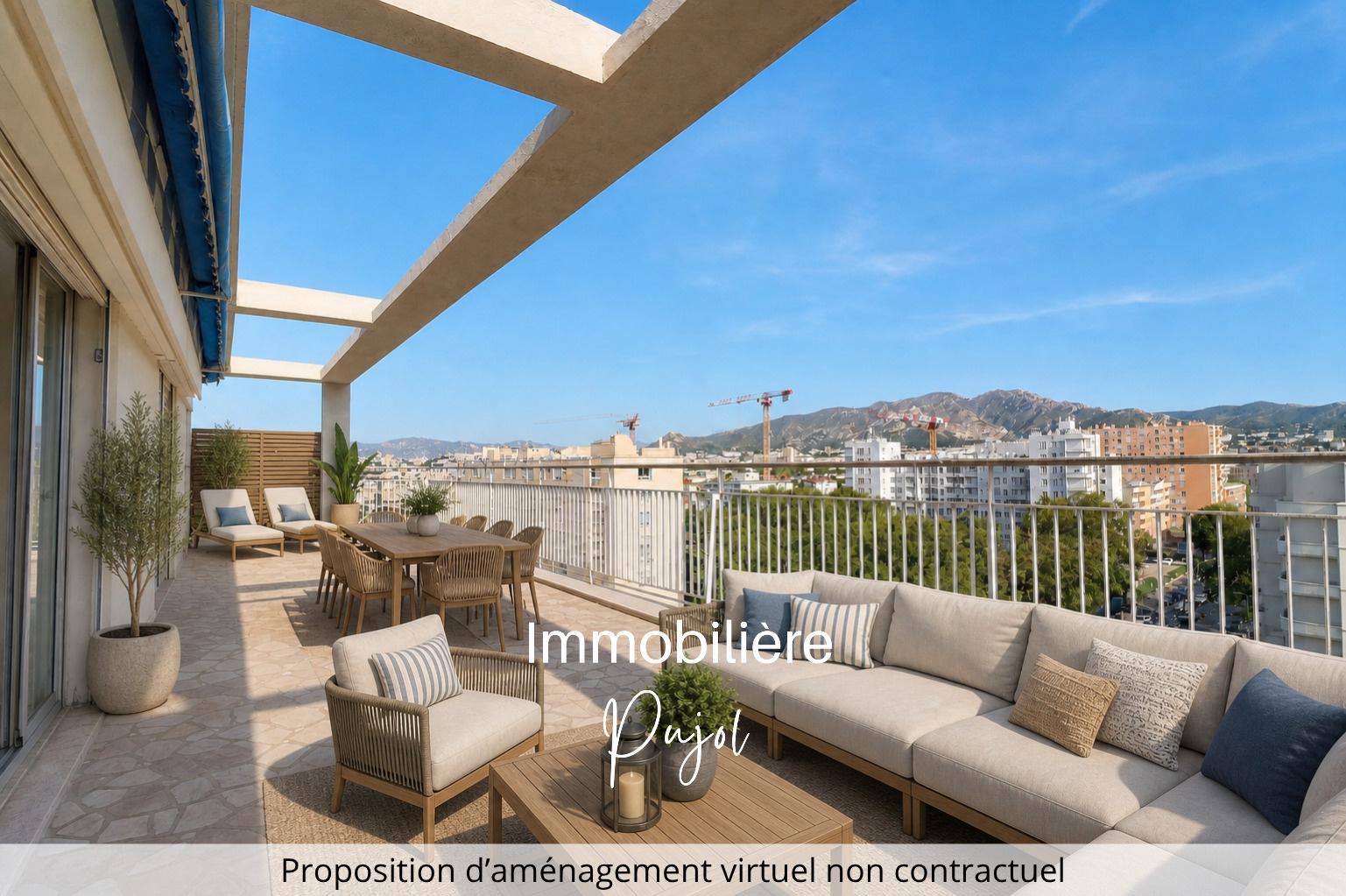 Rouet 13008 - Appartement T2 - Grande terrasse en dernier ét – photo 2