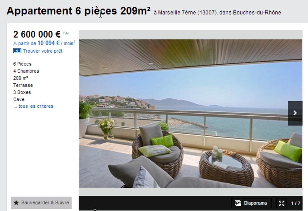 vente appartements de prestige la réserve 13008 marseille